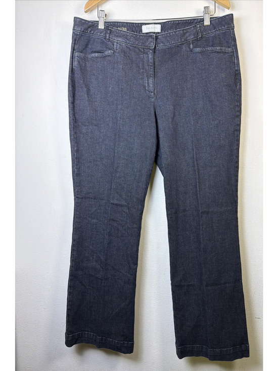 Talbots Denim - Talbots 16 High Waist Straight Leg Stretch Denim Jeans Dark blue Casual preppy